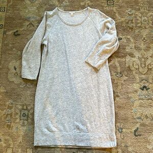JCrew 3/4 length sleeve jersey dress size medium